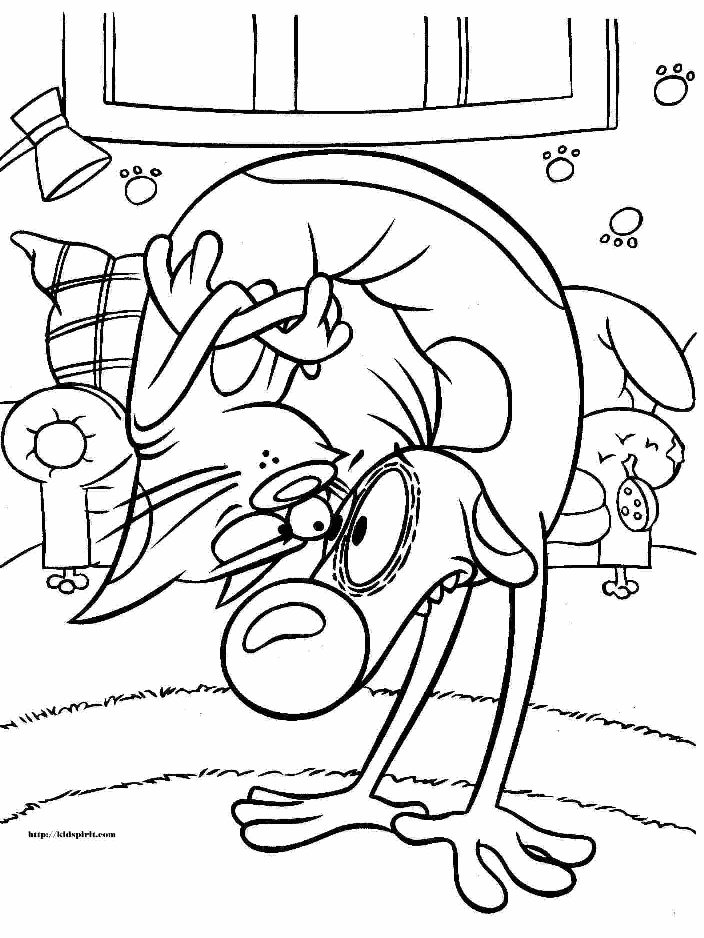 funny cat and dog coloring page free printable coloring pages for kids