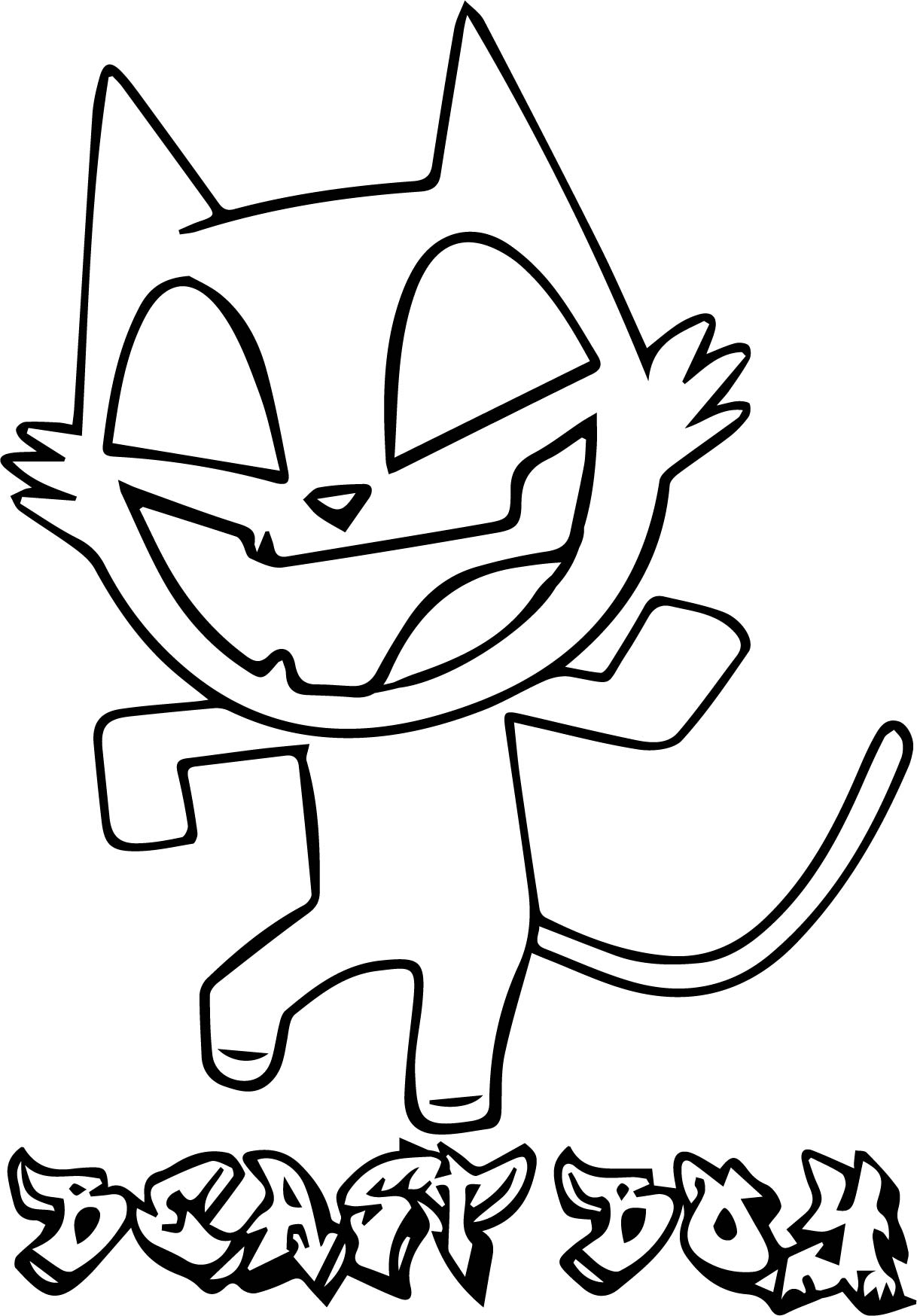 Funny Cat Beast Boy Coloring Page   Free Printable Coloring Pages ...
