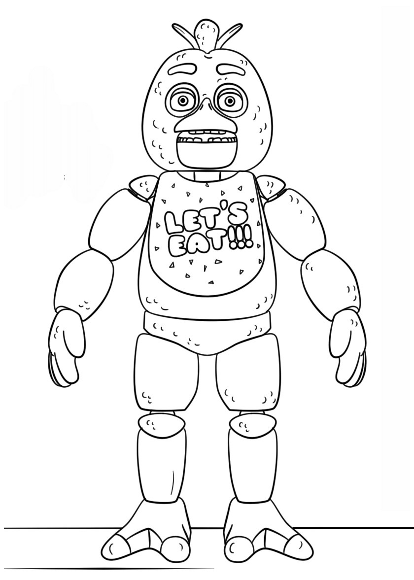 Freddy Fazbear FNAF Coloring Page for Kids - Free Five Nights at