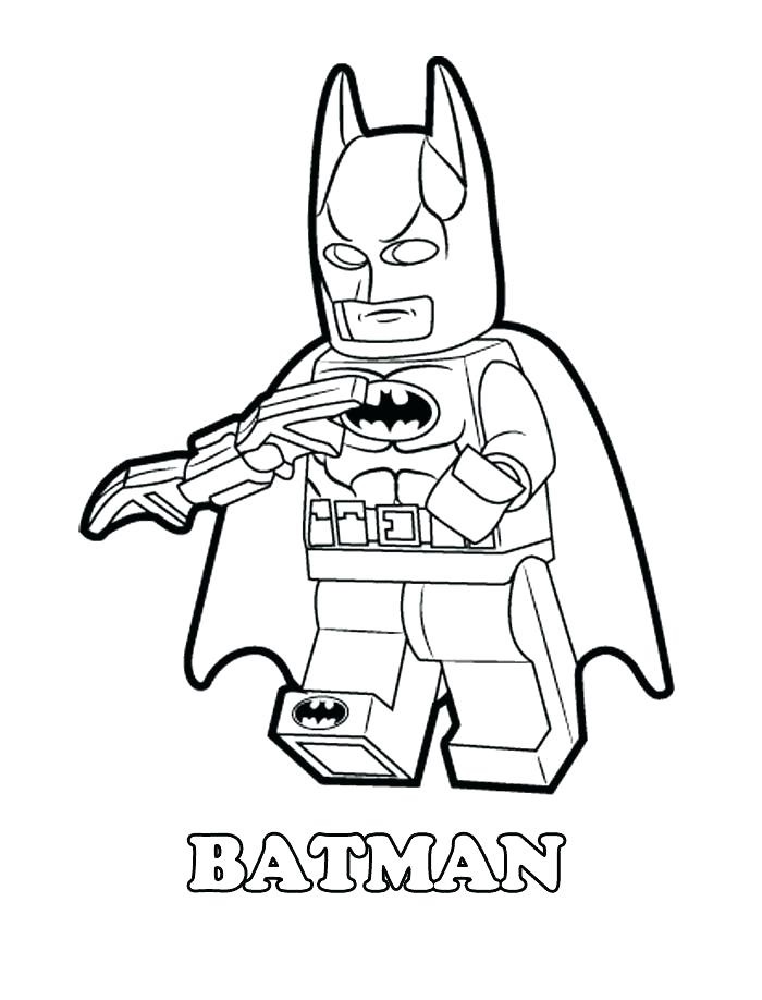 Lego Batman Holding Batarang Coloring Page - Free Printable Coloring Pages  for Kids