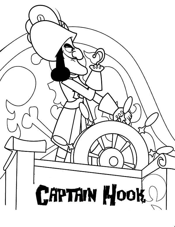 captain jake coloring pages