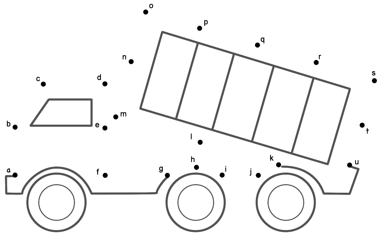 A Truck Dot To Dots Coloring Page - Free Printable Coloring Pages for Kids