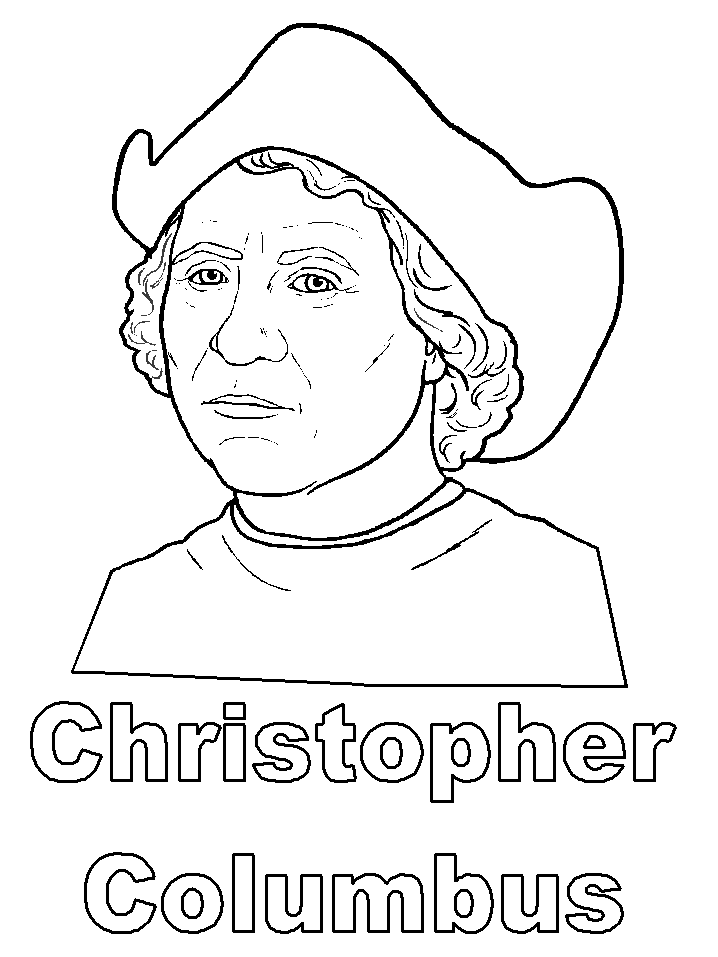 Christopher Columbus Coloring Page - Free Printable Coloring Pages for Kids