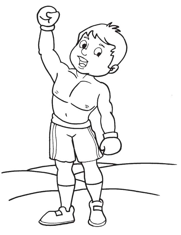 Boxing Gloves Coloring Page - Free Printable Coloring Pages for Kids