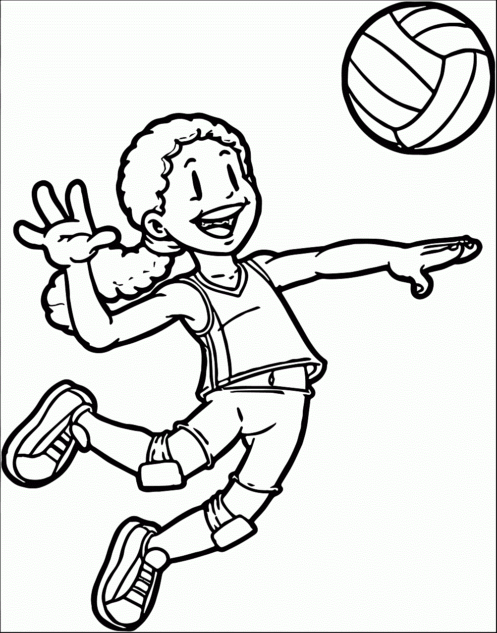 Volleyball Coloring Pages Free Printable Coloring Pages For Kids