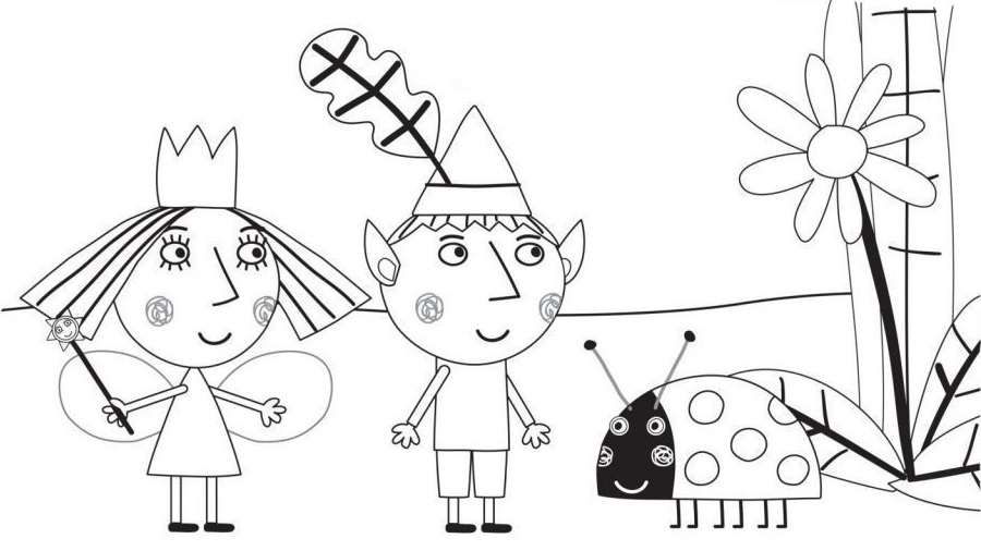 Ben And Holly's Little Kingdom Coloring Page - Free Printable Coloring ...