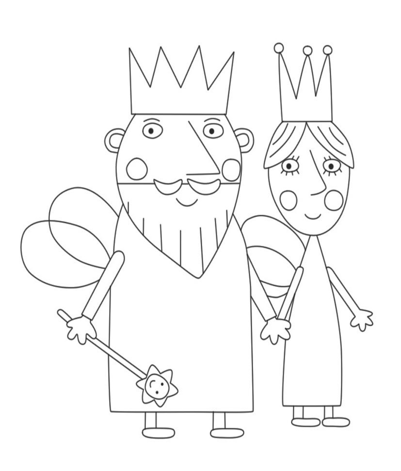 King And Queen Thistle Coloring Page   Free Printable Coloring ...