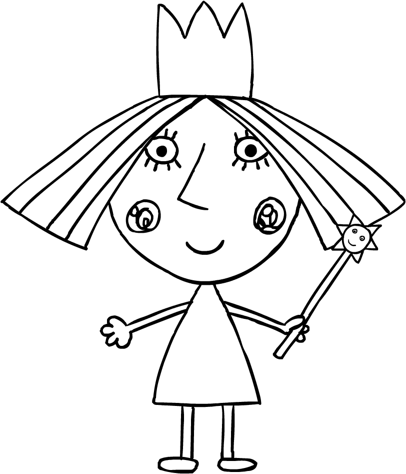 ben and holly's little kingdom coloring pages  free