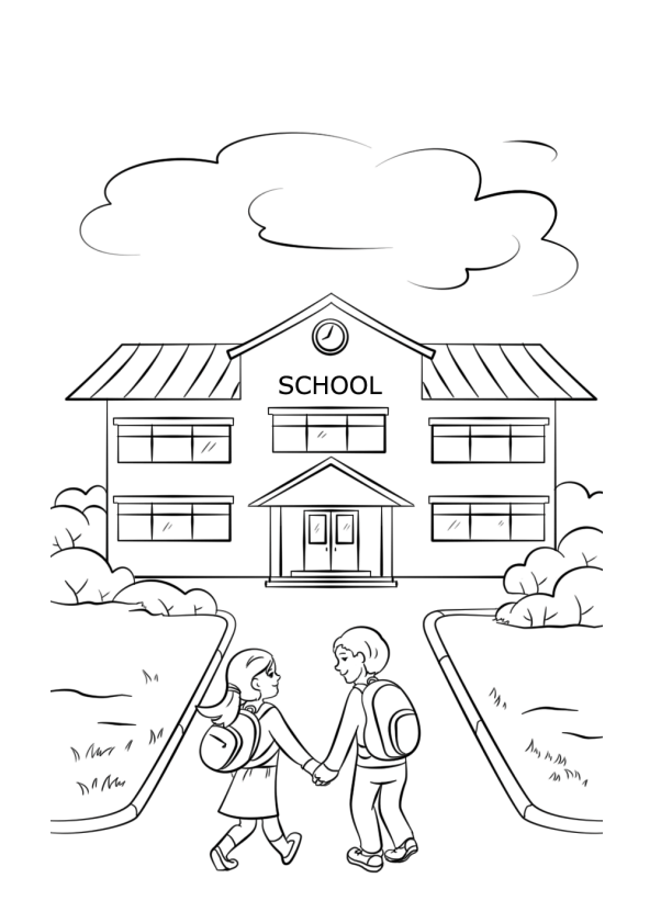 school related coloring pages