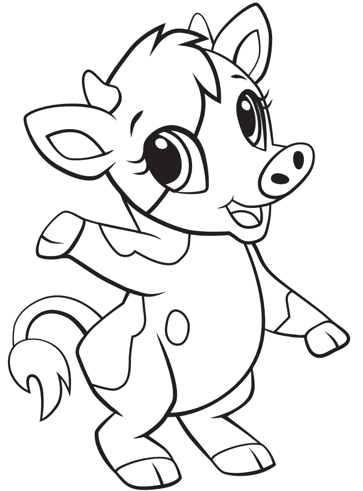 Cow Coloring Pages - Free Printable Coloring Pages for Kids