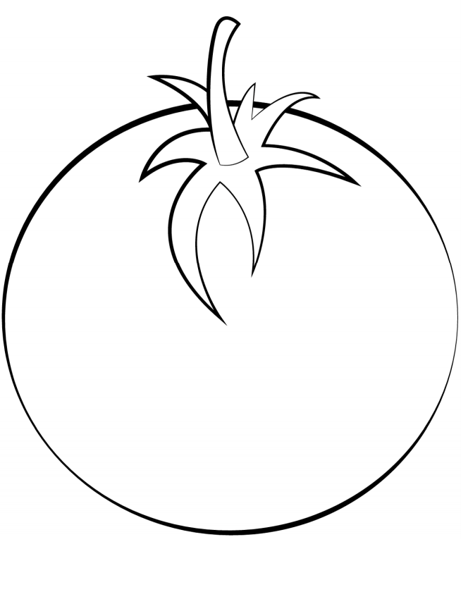 Tomato Coloring Page For Kids Coloring Pages