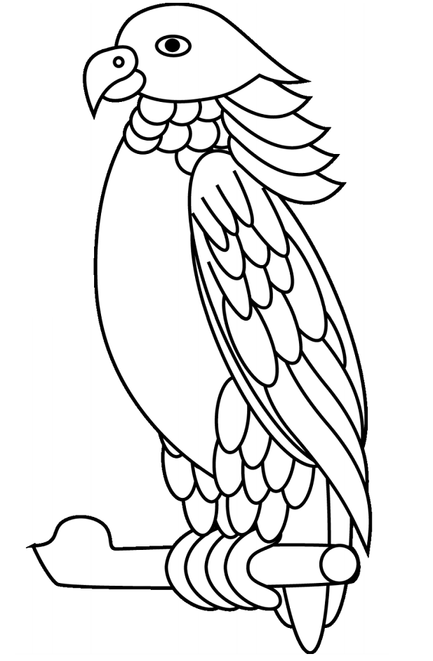 A Sisserou Parrot Coloring Page - Free Printable Coloring Pages for Kids
