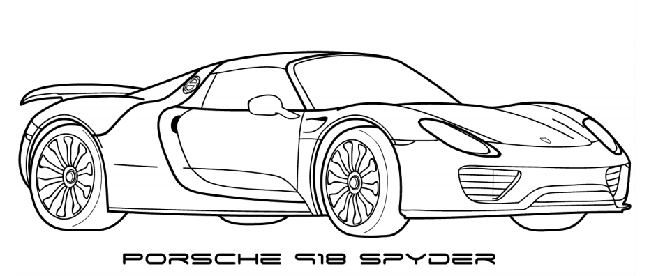 Porsche Coloring Pages - Free Printable Coloring Pages for Kids