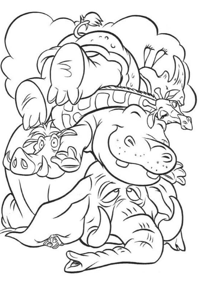 Strong Simba Coloring Page - Free Printable Coloring Pages for Kids