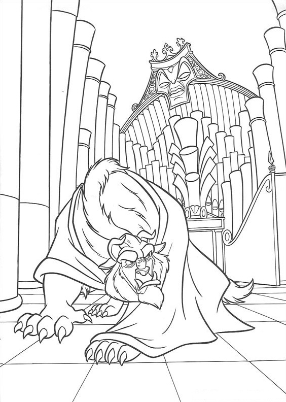 Angry Monster Coloring Page - Free Printable Coloring Pages for Kids