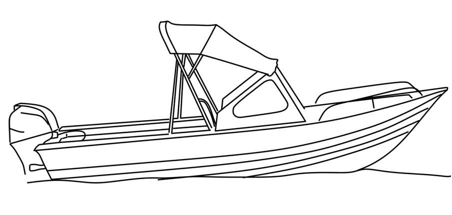 Printable Fishing Boat Coloring Pages - canvas-titmouse
