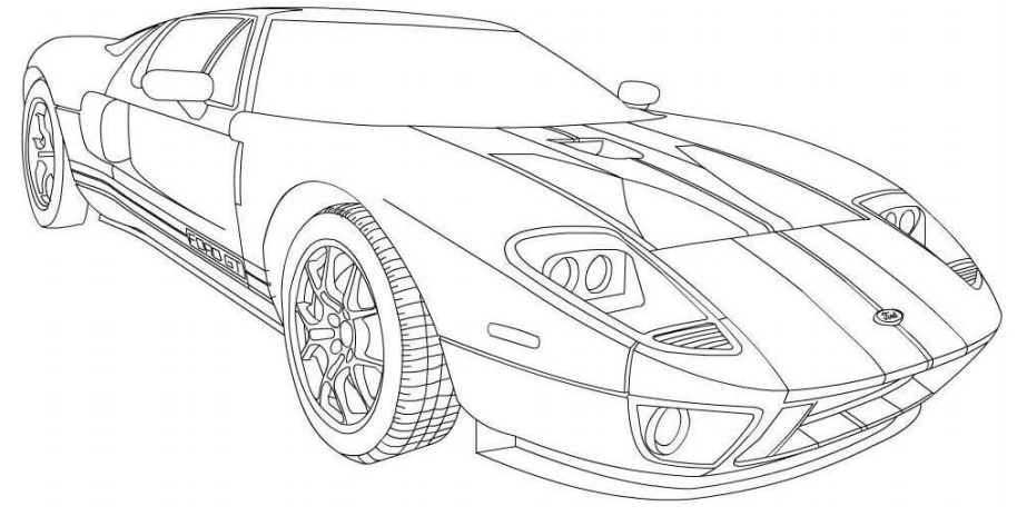 Download 2006 Ford Gt Coloring Page Free Printable Coloring Pages For Kids