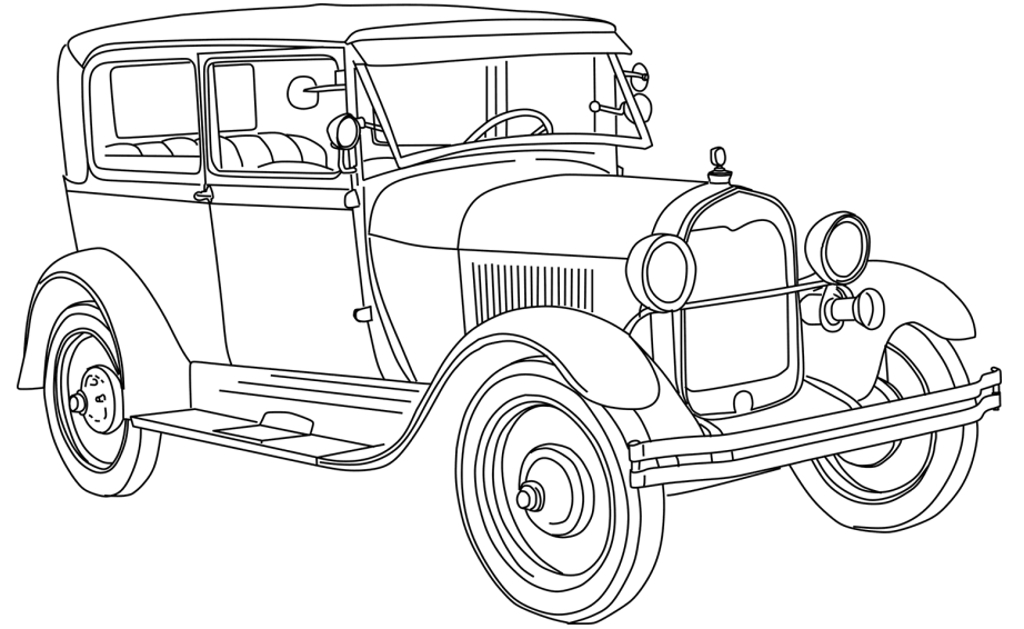 demo car coloring pages