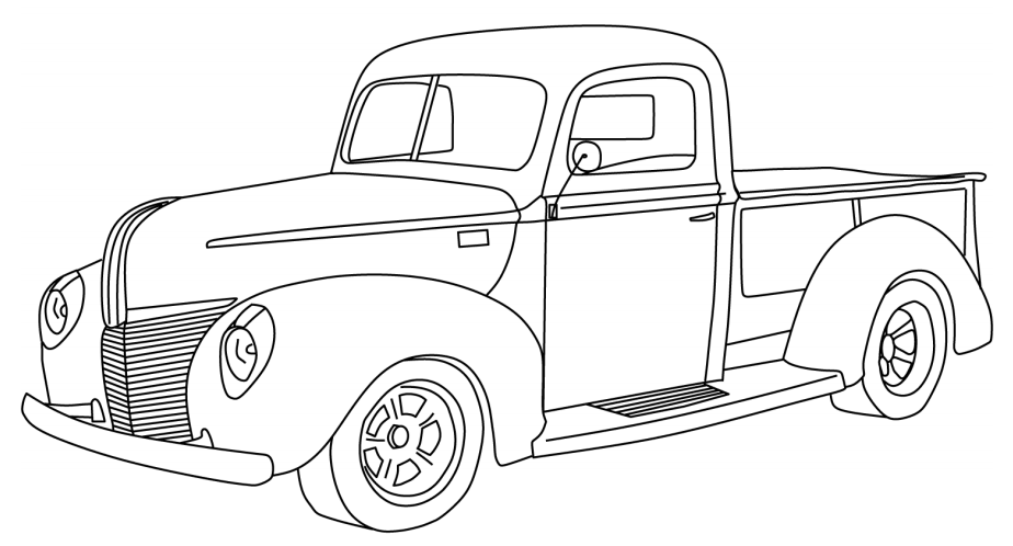 ford f250 coloring pages