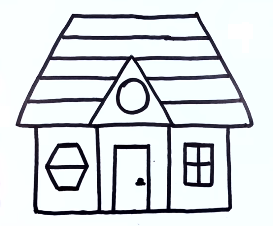 A House Coloring Page - Free Printable Coloring Pages for Kids