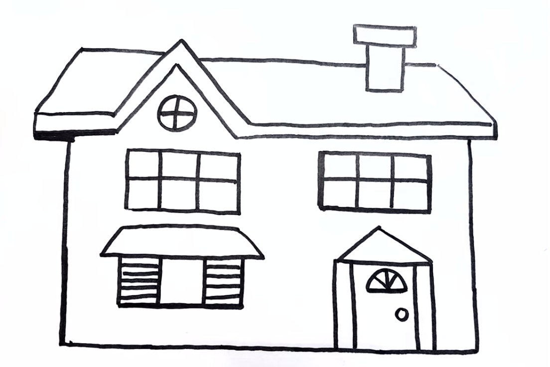 a house coloring page free printable coloring pages for kids