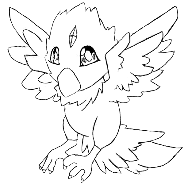 Baby Anivia Coloring Page - Free Printable Coloring Pages for Kids