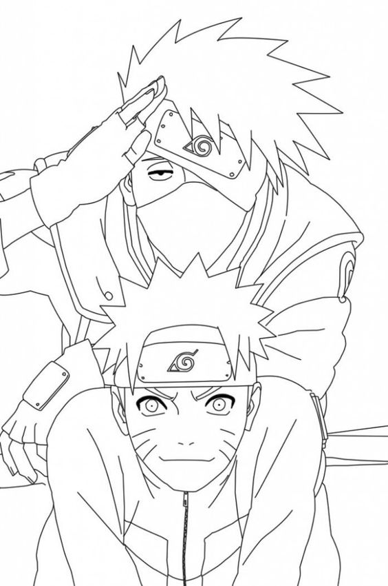 Naruto Coloring Page Chibi Anime Coloring Video  YouTube