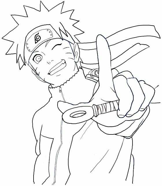 How to draw Naruto (not colour)