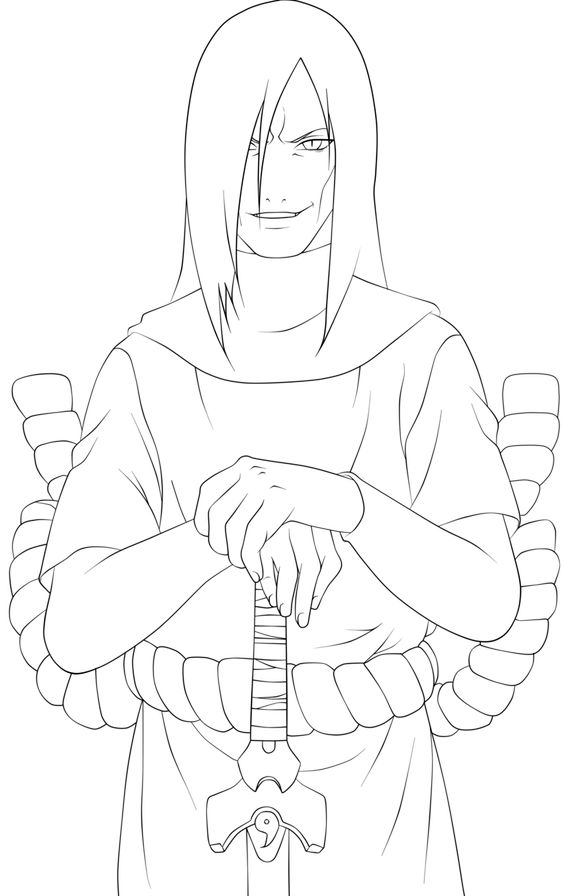 Orochimaru Coloring Page - Free Printable Coloring Pages for Kids