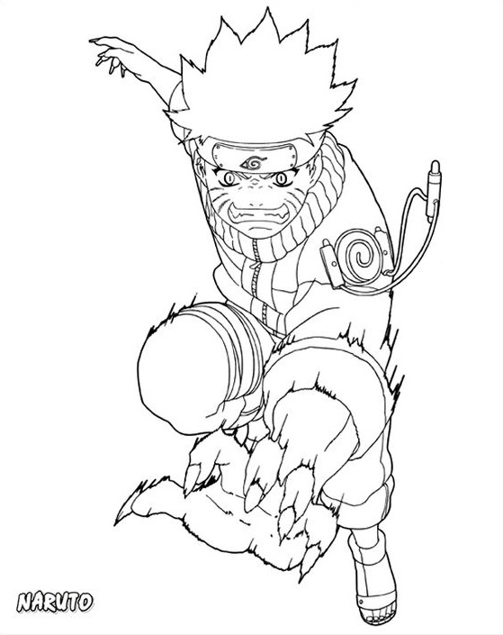 naruto print out coloring pages