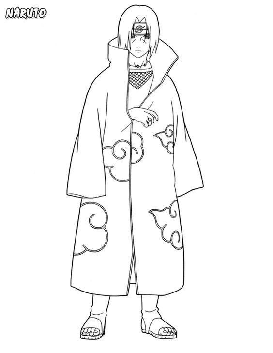 61 Akatsuki Coloring Pages Naruto  Latest