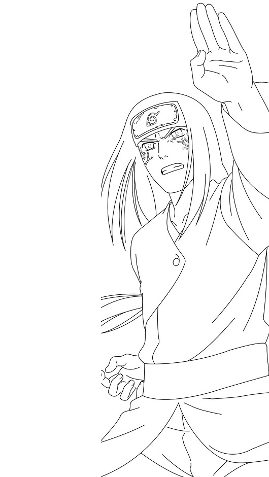 97 Naruto Neji Coloring Pages  HD