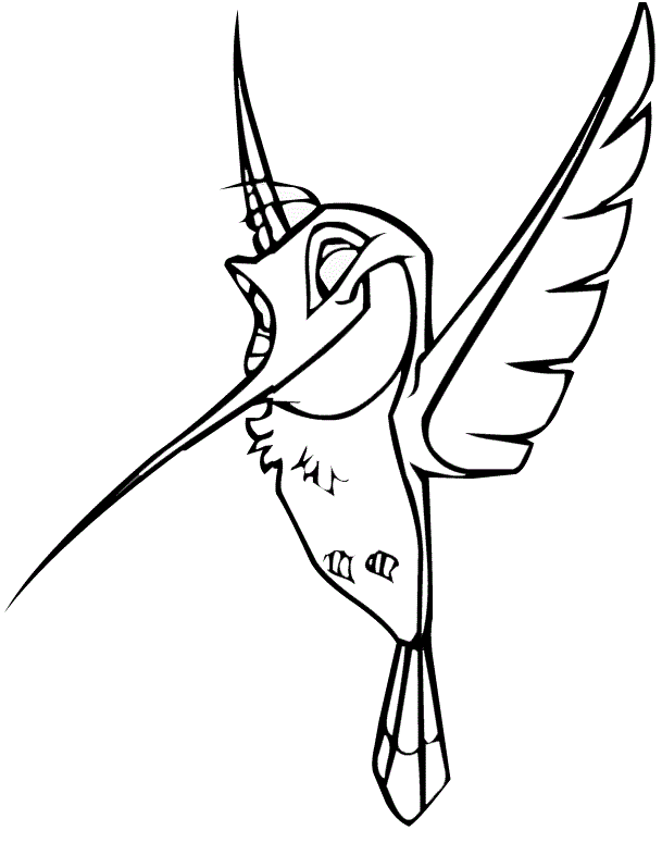 Flit Flying Coloring Page - Free Printable Coloring Pages for Kids