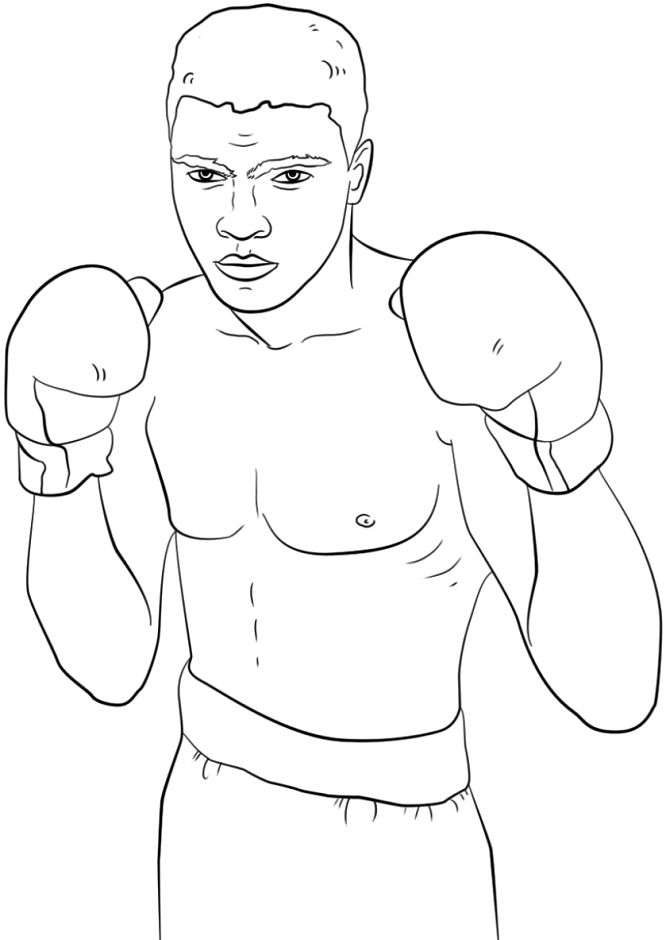 Boxer Coloring Pages - Free Printable Coloring Pages for Kids