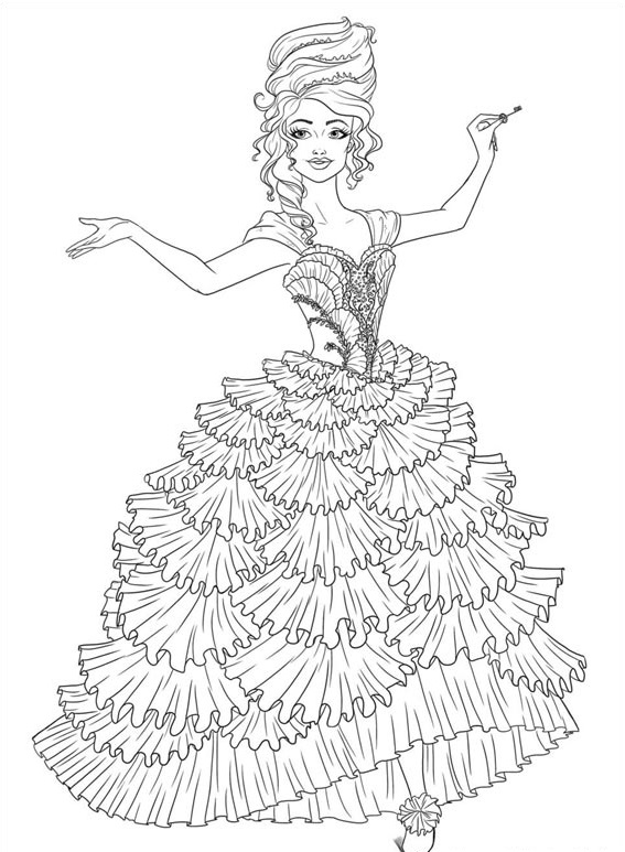 the sugar plum fairy coloring page  free printable coloring