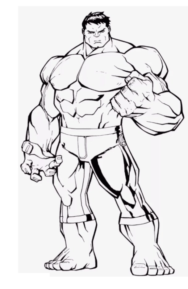 159 Simple Printable Hulk Coloring Pages for Kids