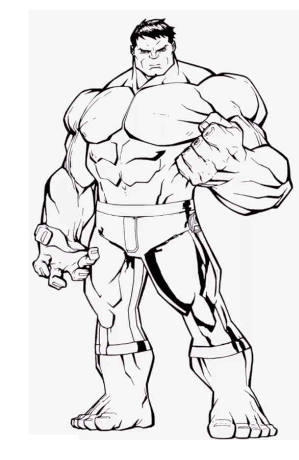 strong hulk coloring page free printable coloring pages for kids