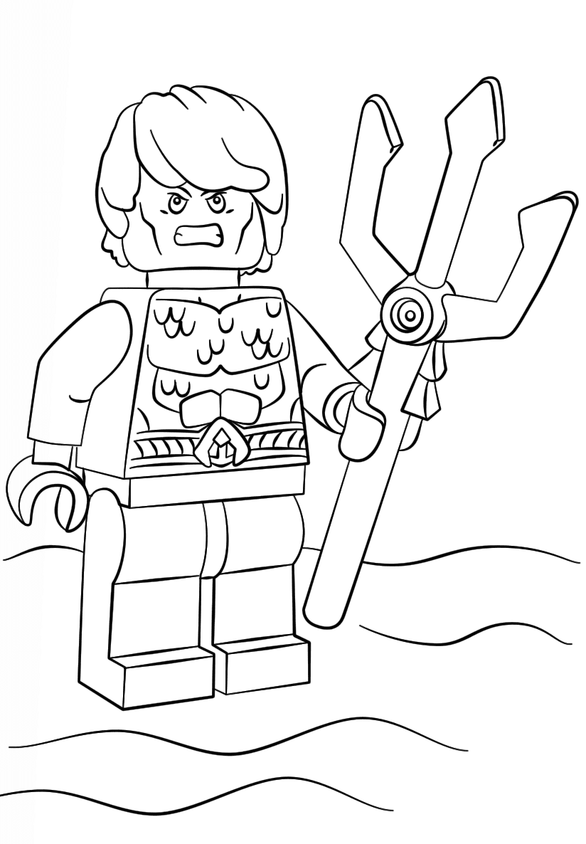 Lego Dc Aquaman Coloring Page Free Printable Coloring Pages For Kids