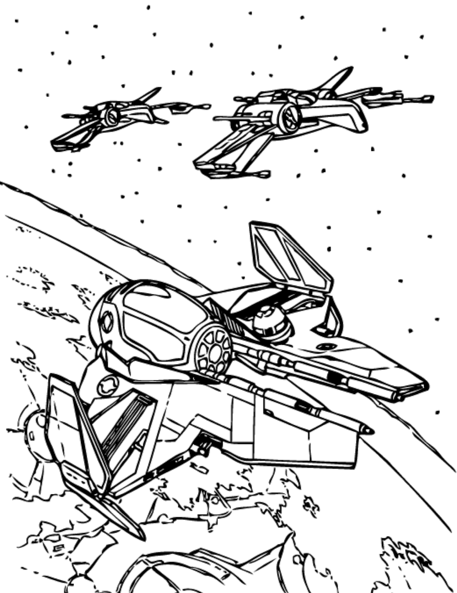 Spaceship Coloring Pages - Free Printable Coloring Pages for Kids
