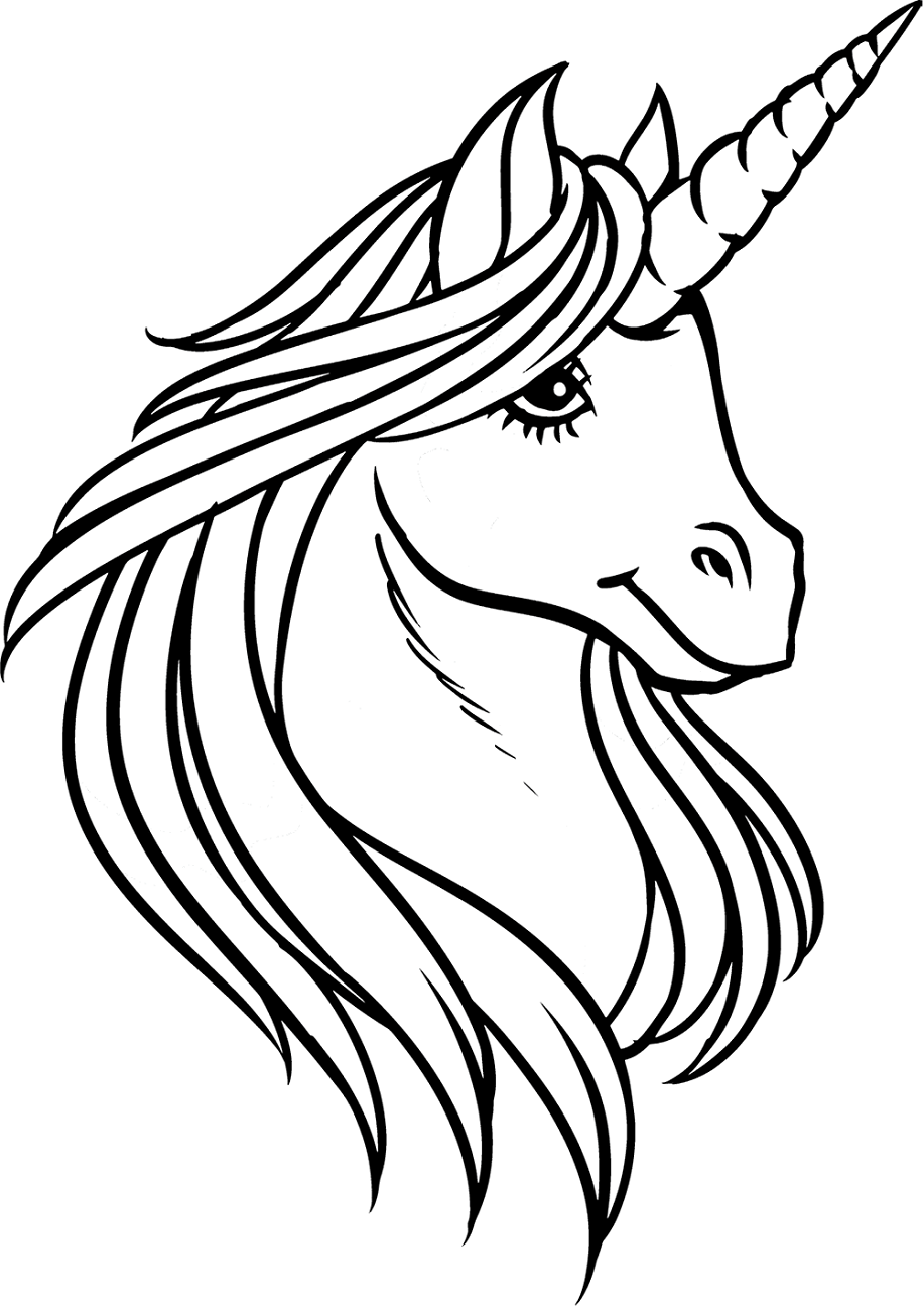 unicorn coloring pages easy free printable