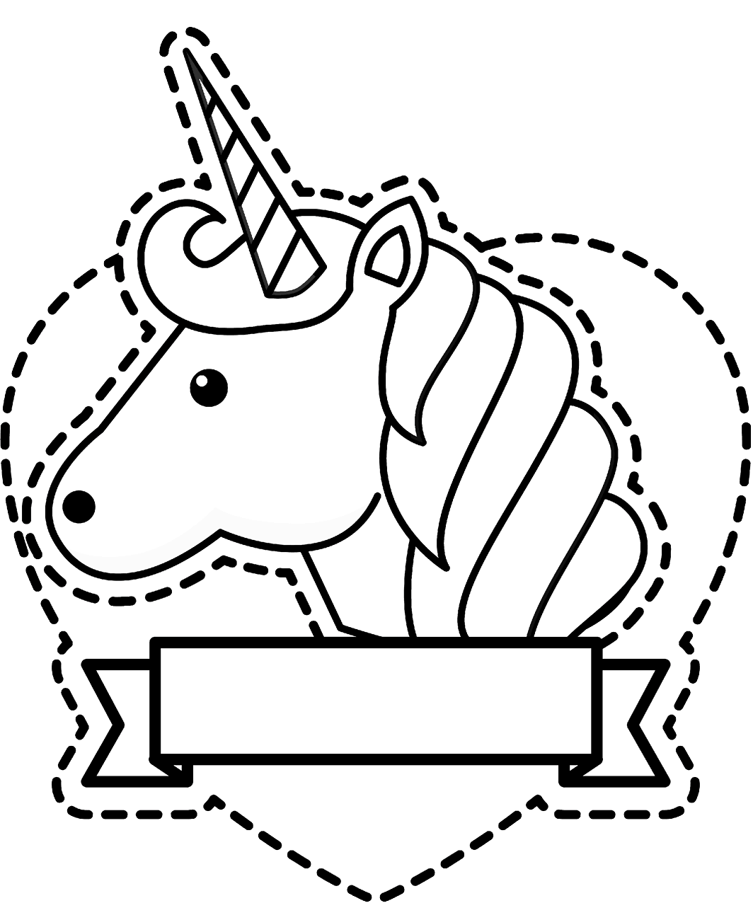 sticker unicorn coloring page free printable coloring pages for kids