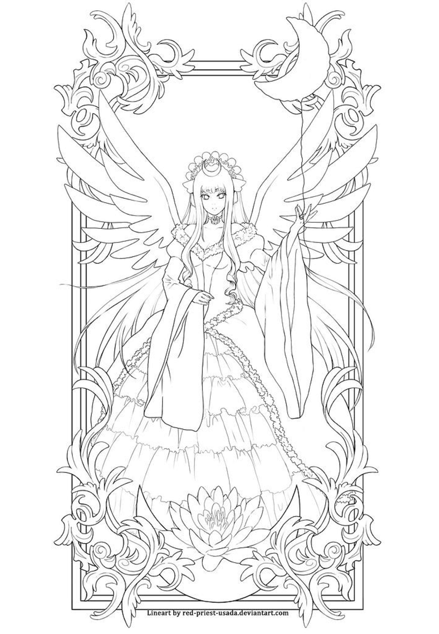 88 Digital Coloring Pages Anime  Free