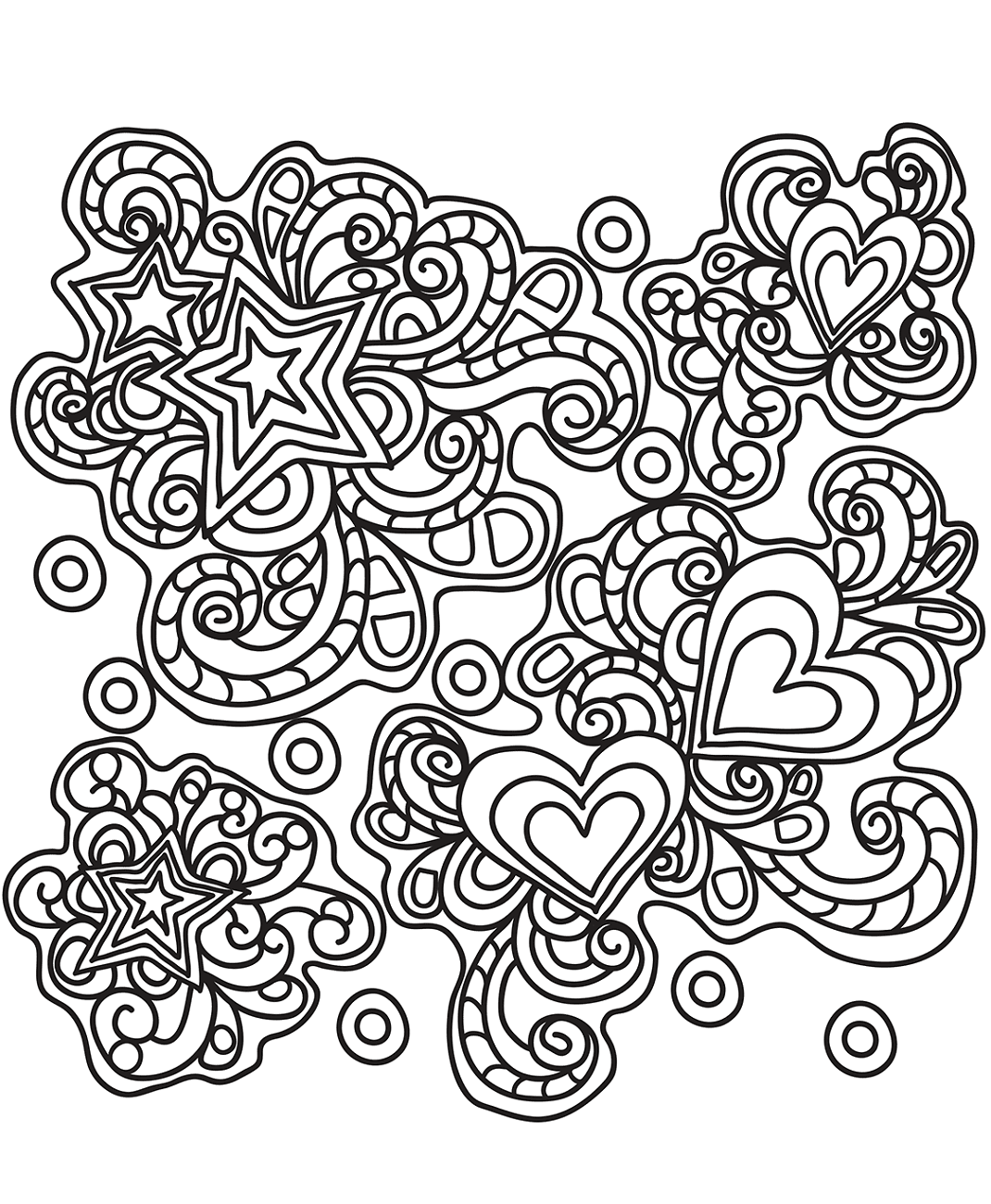 Doodle Art Coloring Pages   Free Printable Coloring Pages for Kids