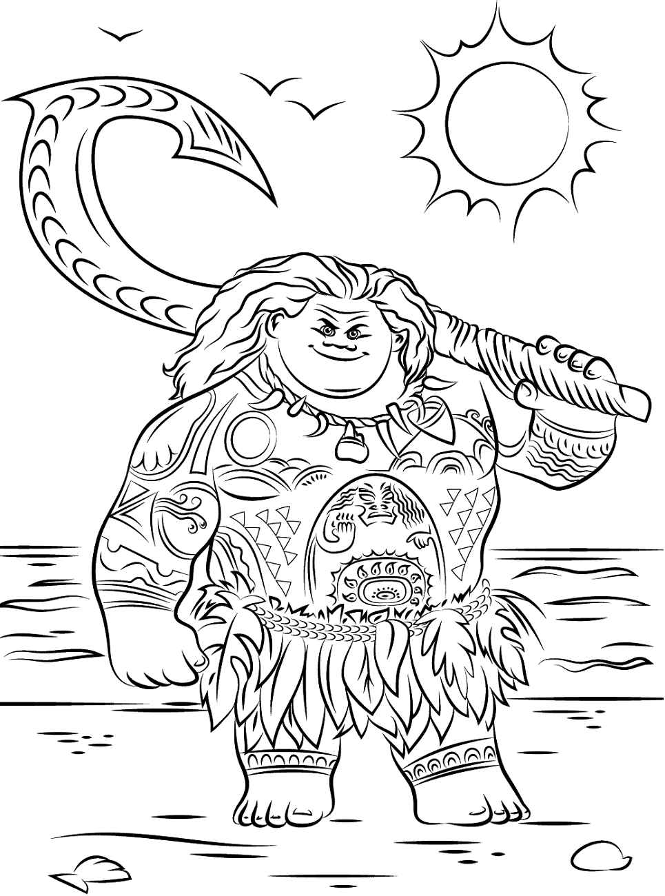 Maui Coloring Pages - Free Printable Coloring Pages for Kids