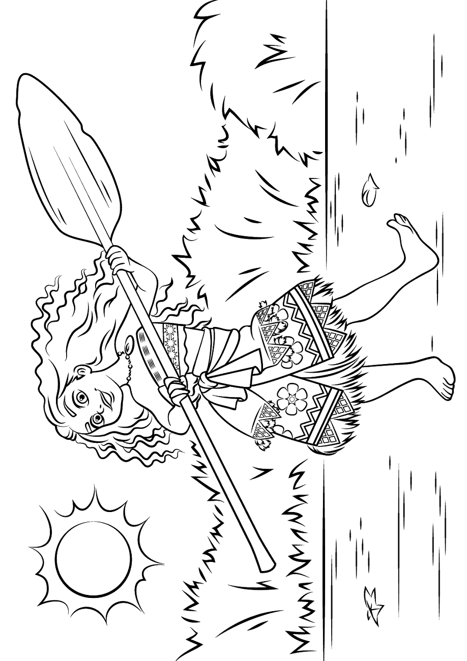 Baby Moana Coloring Page Free Printable Coloring Pages For Kids