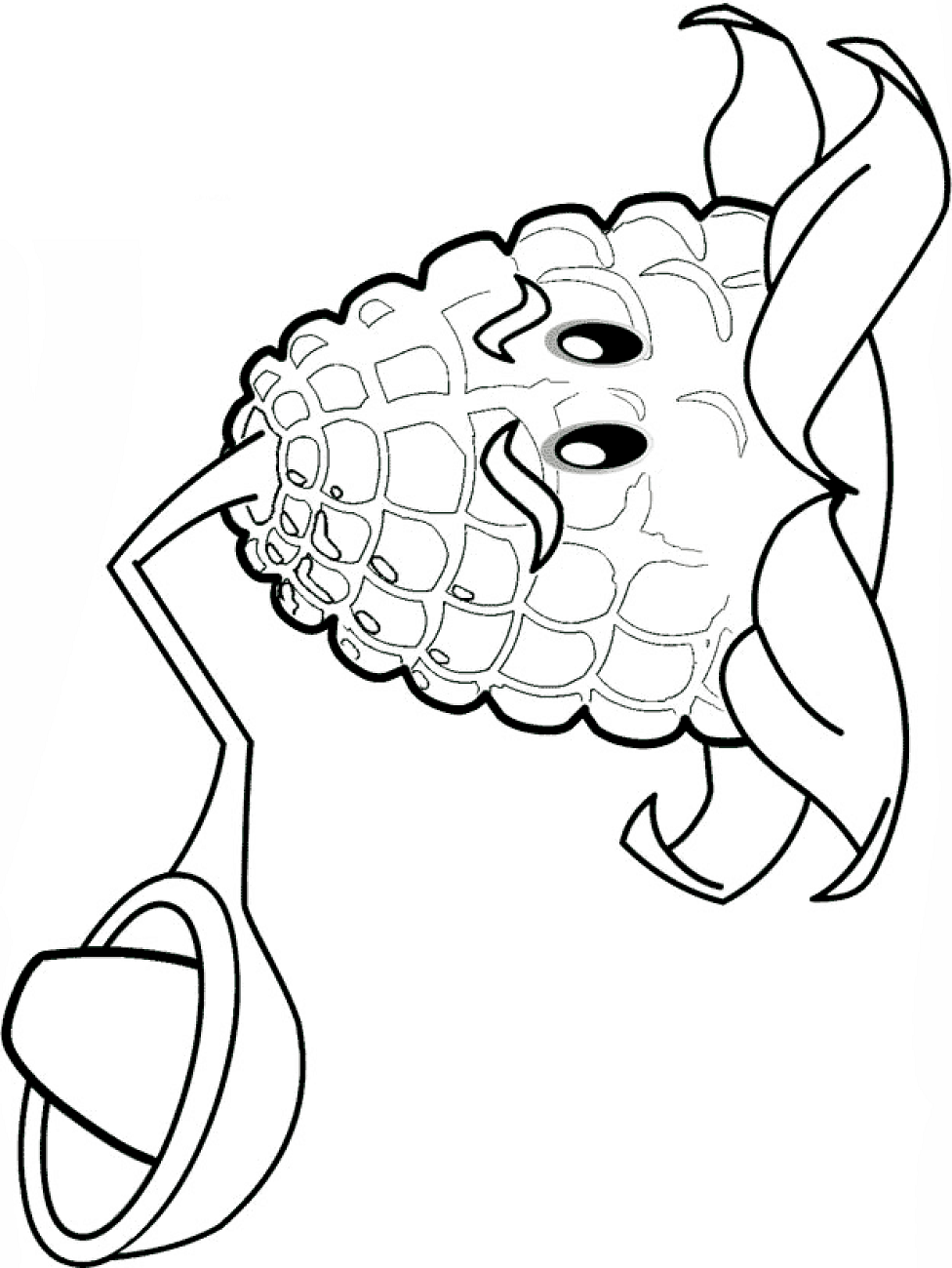 Plant Kernel Pult Coloring Page - Free Printable Coloring Pages for Kids
