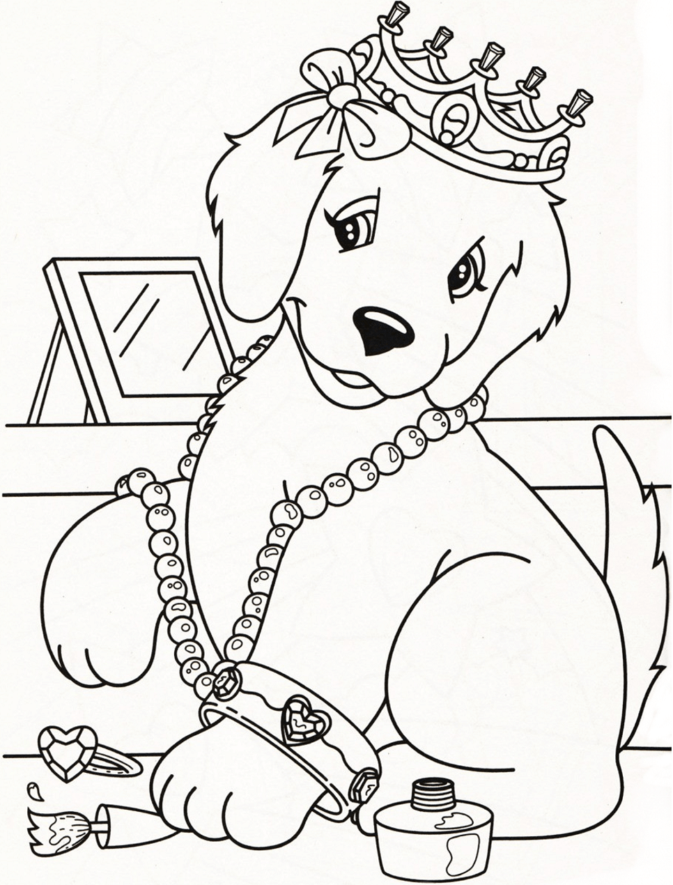 Download Candy Dog Lisa Frank Coloring Page - Free Printable Coloring Pages for Kids