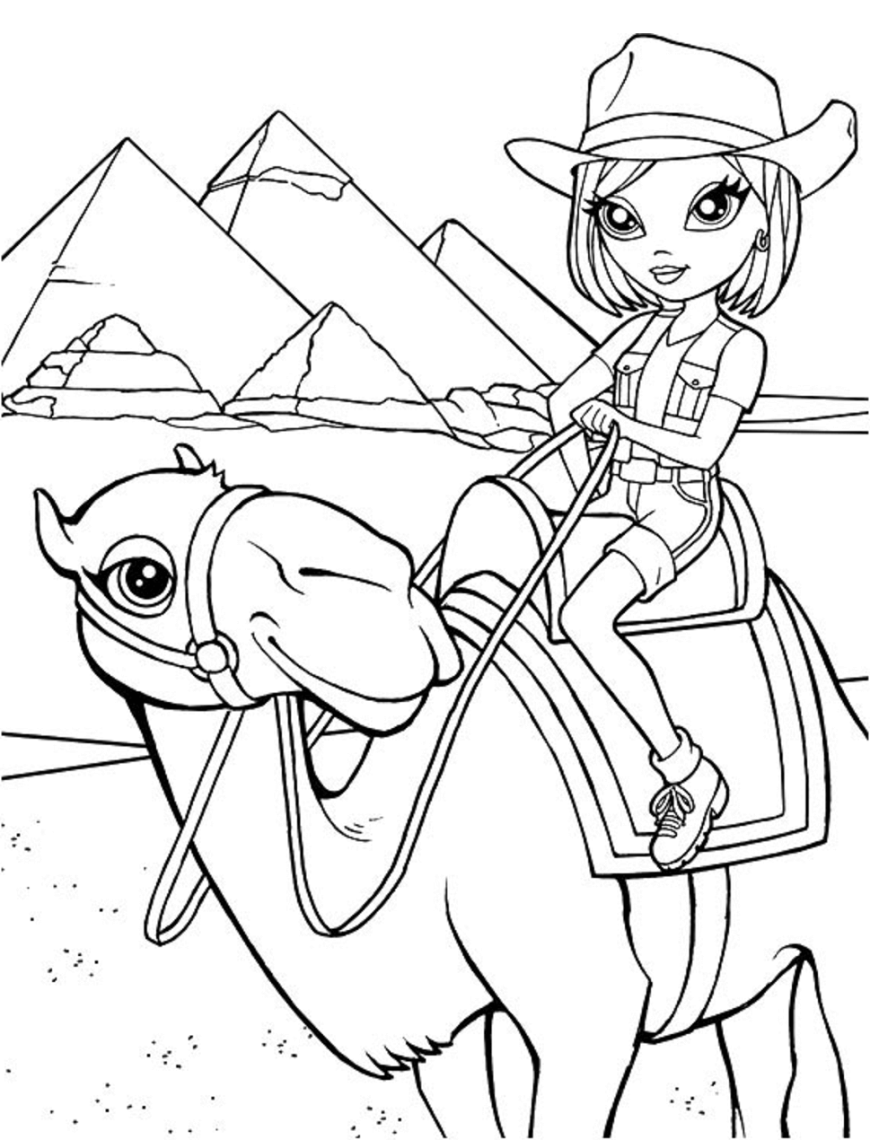 Cowgirl In Lisa Frank Coloring Page Free Printable Coloring Pages For Kids