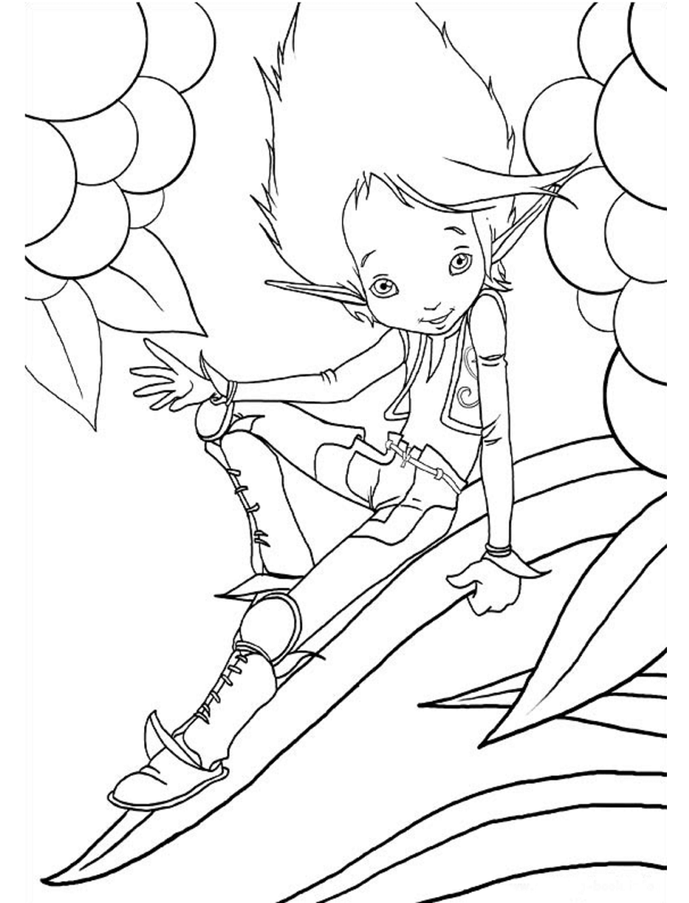 Arthur Jumps Into Fall Coloring Page