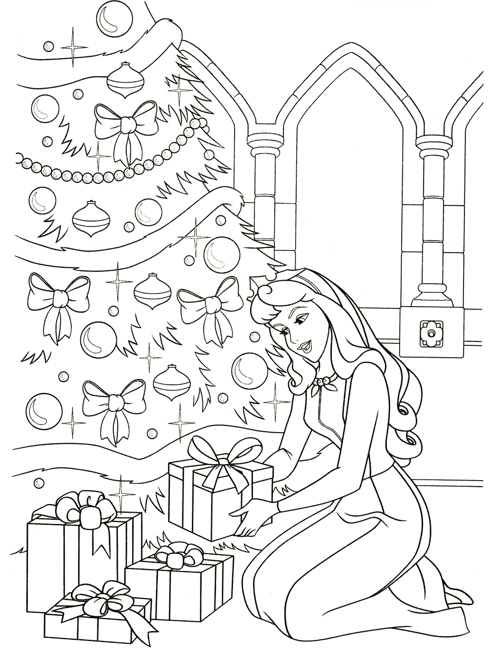 57 Coloring Pages Christmas Princess Best